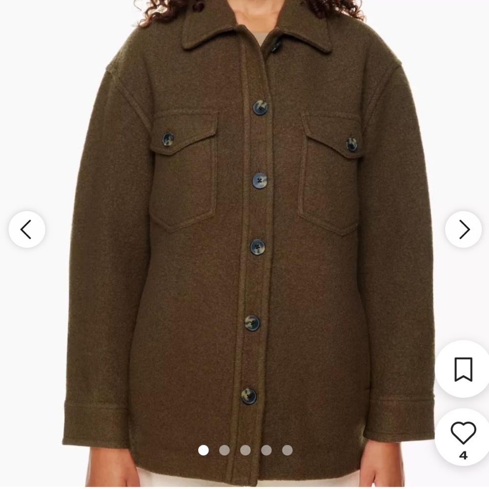 Aritzia Shirt Jacket in brown. Amazing fall jacket. In